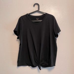 Black Madewell front knot T-shirt
